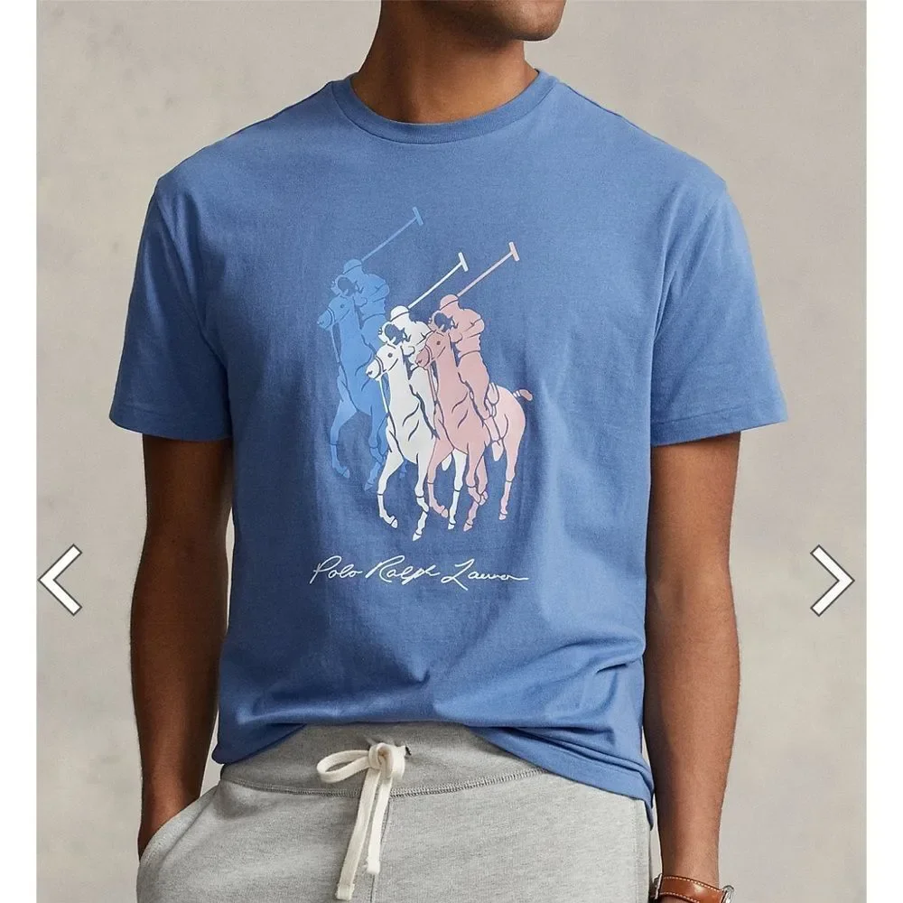 Men's Classic-Fit Big Pony Jersey T-Shirt✨